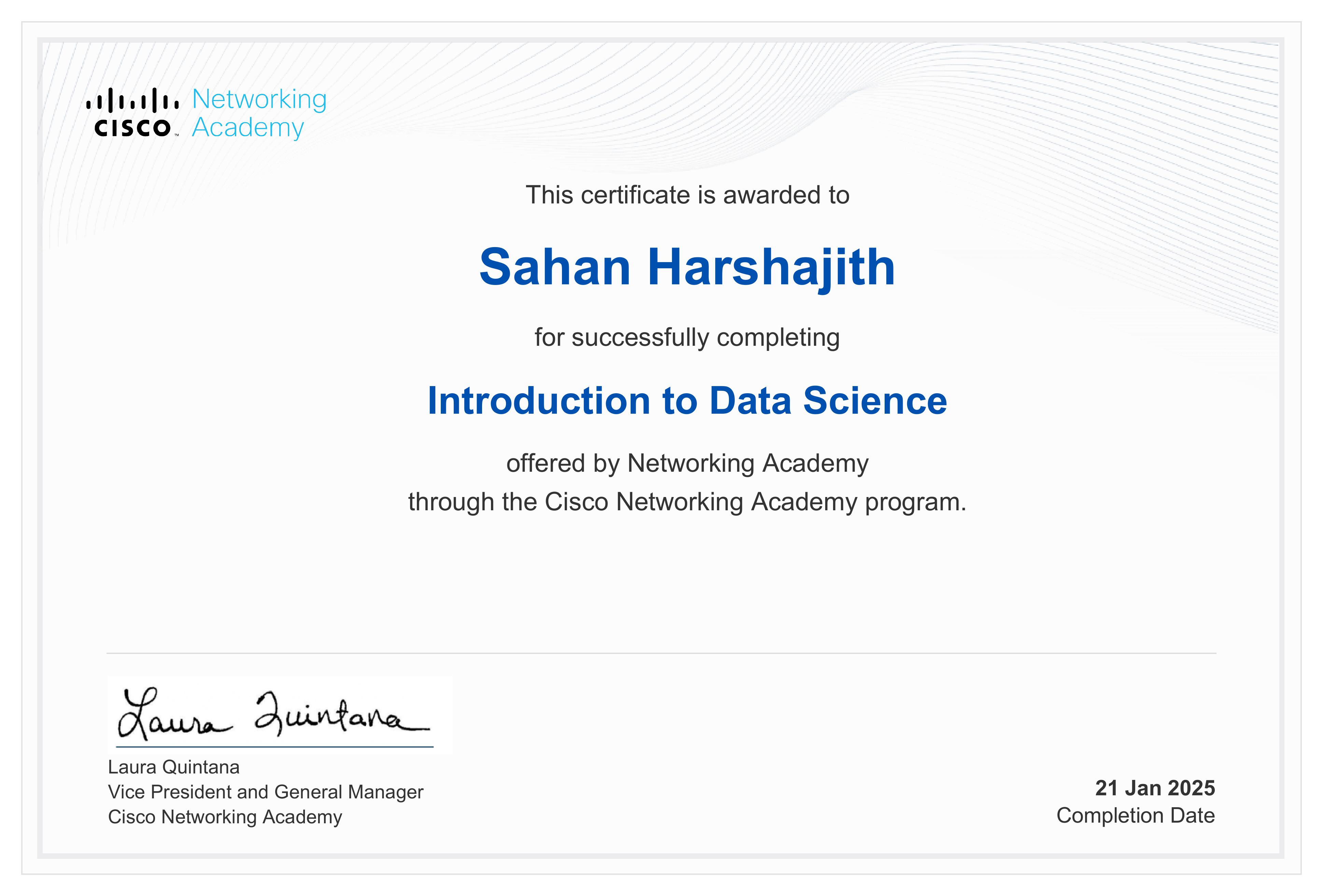 Introduction to Data Science