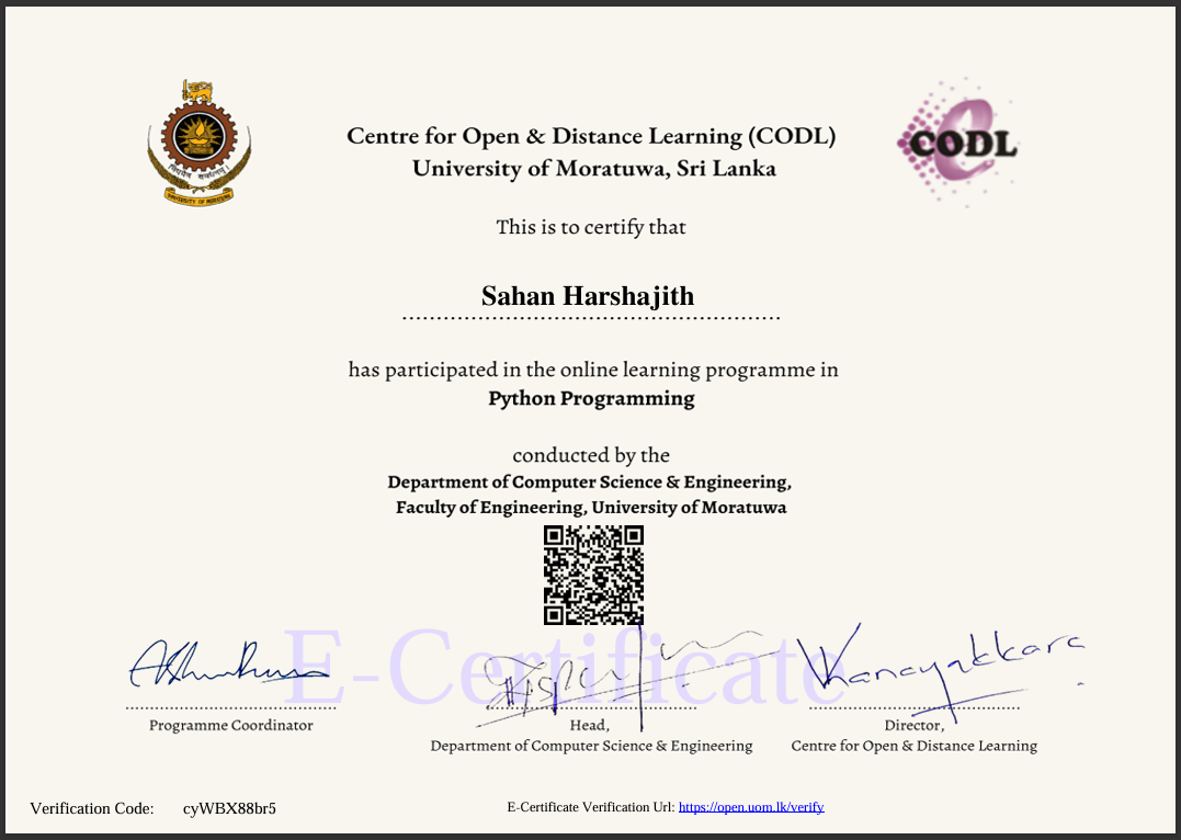 Programming in Python - 2. Python Programming